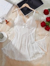 Women's Sexy-Lingerie Lace Babydoll Underwear Nightwear G-string Sleepwear Dress