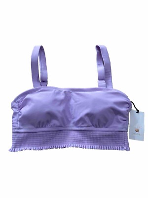 Shade & Shore Women's Bikini top Adjustable strap Removable Pads Sz S(4-6)