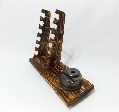 Calligraphy inkwell Pen rack holder desk top ink fountain dip display stand x - Picture 4 of 13