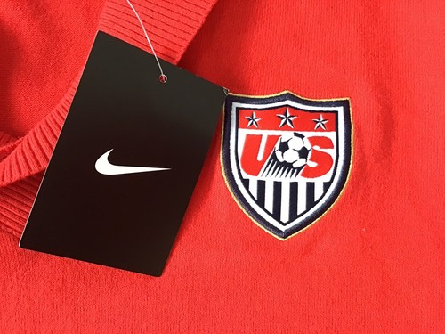 Nike Team USA Soccer Womens Pullover Sweatshirt Red Long Sleeve Size Large - Picture 6 of 11