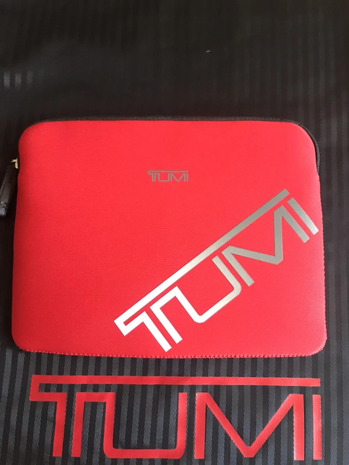 RARE Tumi Alpha Red ipad Tablet Case Laptop Sleeve Portfolio - Image 2 of 4