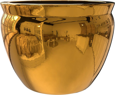 BW-12FISH-GLD Fishbowl, 12'' Diameter, Solid Gold