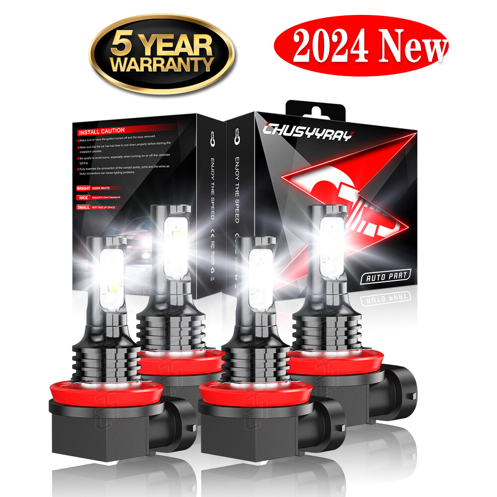 For Kawasaki Ninja ZX14 ZX1400 2006-2011 - 4X H9+H11 LED