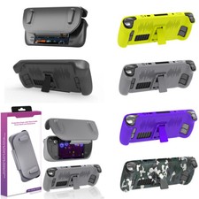 For Steam Deck Console Slim Case Removable Face Cover Full Protective Case Stand