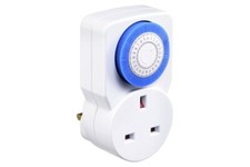 24-Hour Manual Timer Switch Socket | Programmable Outlet for Home Automation