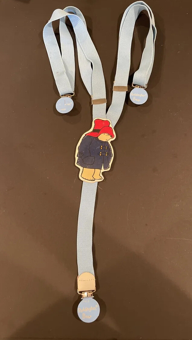 Vintage Paddington Bear Blue Suspenders Boy or Girl Gem