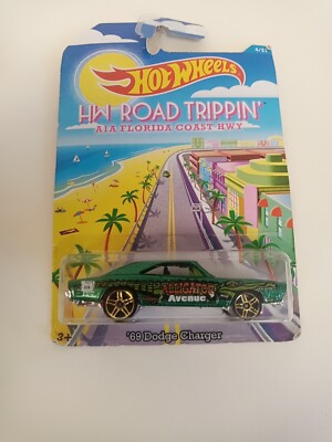 Hot Wheels 2015 HW Road Trippin' 4/21 A1A Florida Coast HWY '69 Dodge Charger