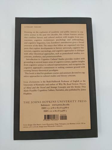 Introduction to Cognitive Cultural Studies - Paperback, by Zunshine Lisa - Good - Afbeelding 2 van 5