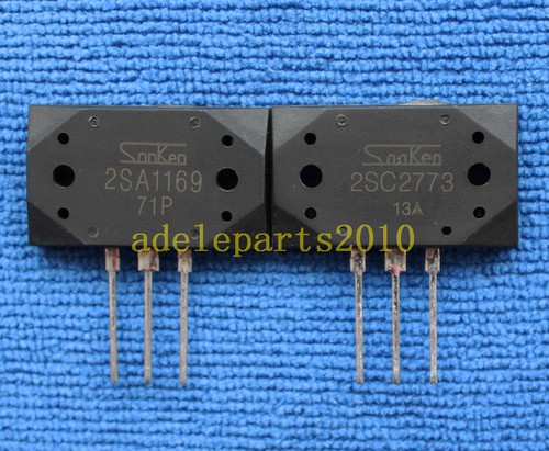 5pairs OR 10PCS 2SA1169/2SC2773 A1169/C2773 SANKEN Transistor MT-200 - Picture 1 of 1