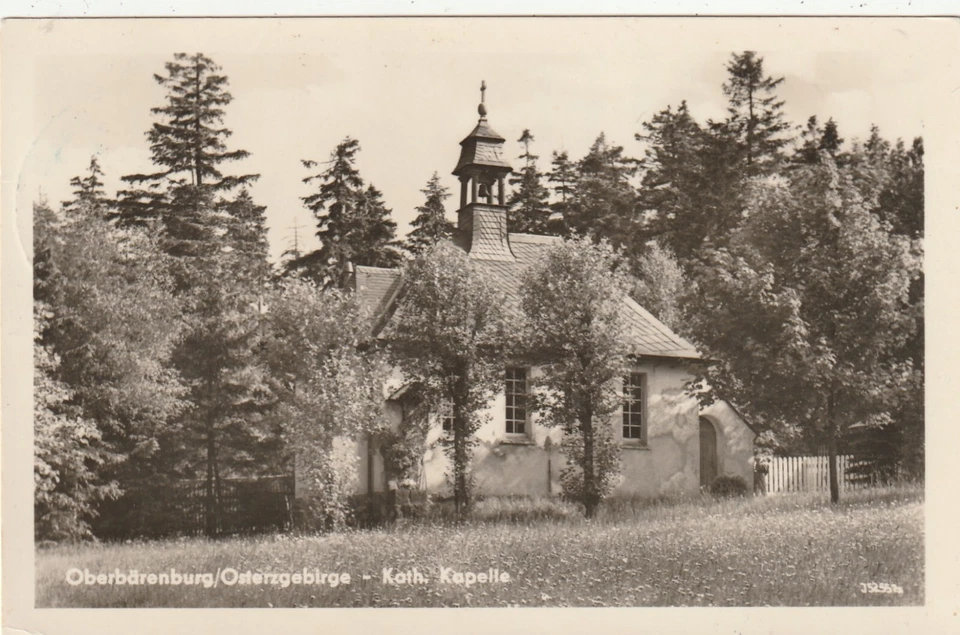 AK  Oberbärenburg im Erzgebirge -Kath. Kirche - 1956 - Verlag:  Brück & Sohn - Bild 1 von 2