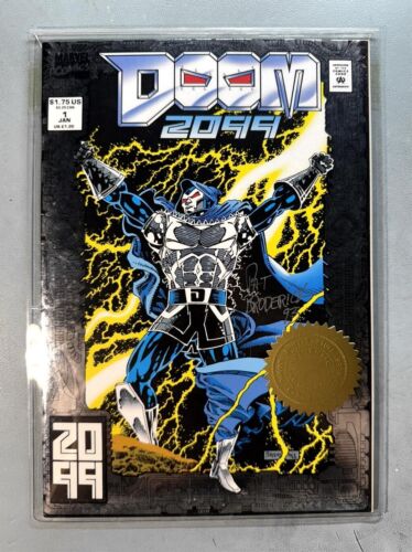 Doom 2099 1 (VF 8.0) SILVER FOIL COVER / 1st Doom 2099 / signed by PAT BRODERICK - Bild 10 von 10