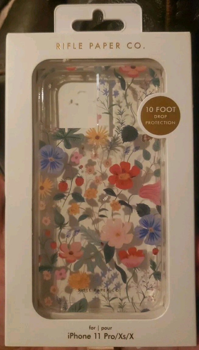 RIFLE PAPER CO 10ft Drop Protection Phone Case For iPhone 11 Pro/XS/X STRAWBERRY RIFLE PAPER CO 10ft Drop Protection Phone Case For iPhone 11 Pro/XS/X STRAWBERRY