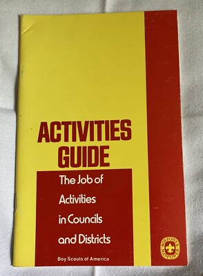 1972 Activities Guide Job Of Activities In Councils And Districts 3709 BSA