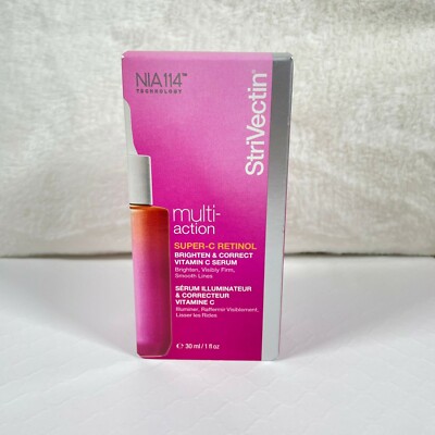 StriVectin Super C Retinol Brighten & Correct Vitamin C Serum  1 oz. New In Box