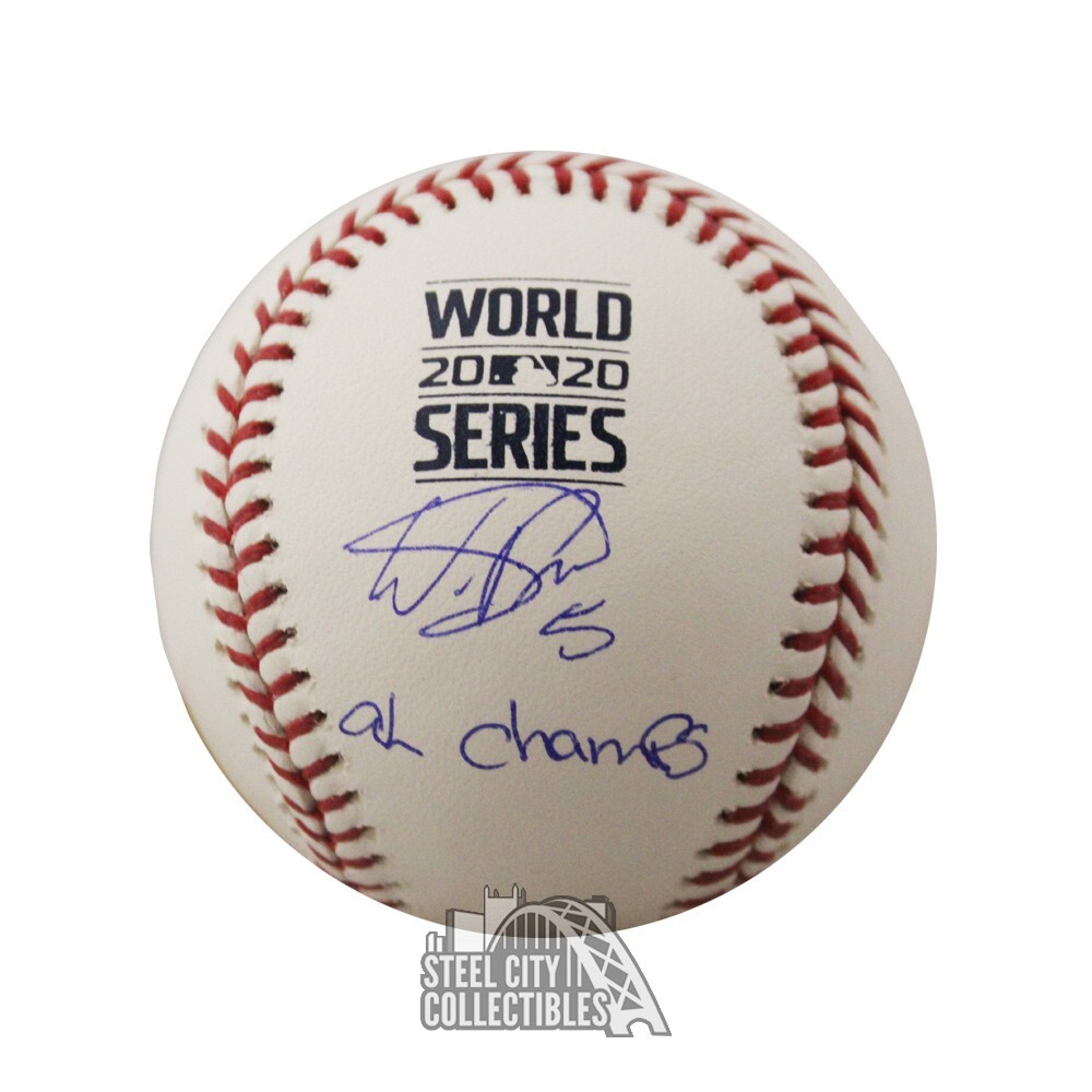 Wander Franco Autographed Signed Tampa Bay AL Champs MLB World Series Baseball - JSA 