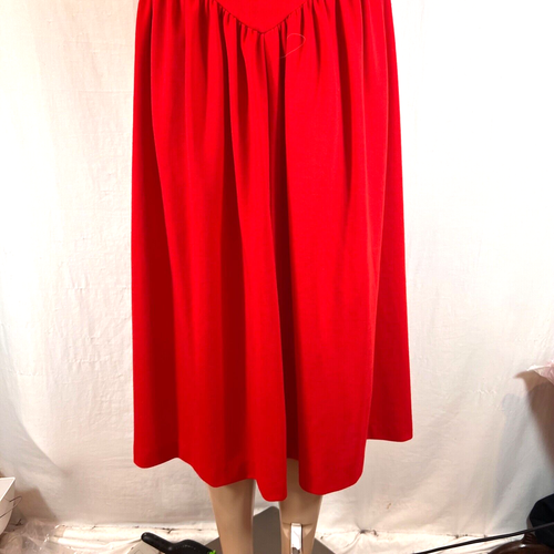 Especially Yours Women's Short Dolman Sleeve Mid Length Dress Red Polyester - Picture 4 of 8