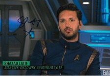Shazad Latif "Star Trek" autograph signed 20x30 cm picture