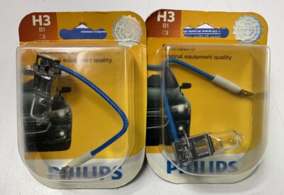 (2) Philips H3B1 Standard Fog Lamp Light Bulb H3