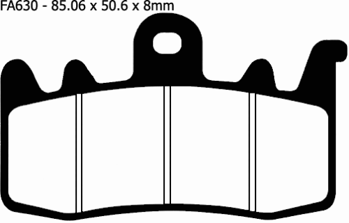 EBC/FA630HH Sintered Brake Pads Front for BMW R1200GS LC, S1000XR, RnineT Std... - Picture 2 of 2
