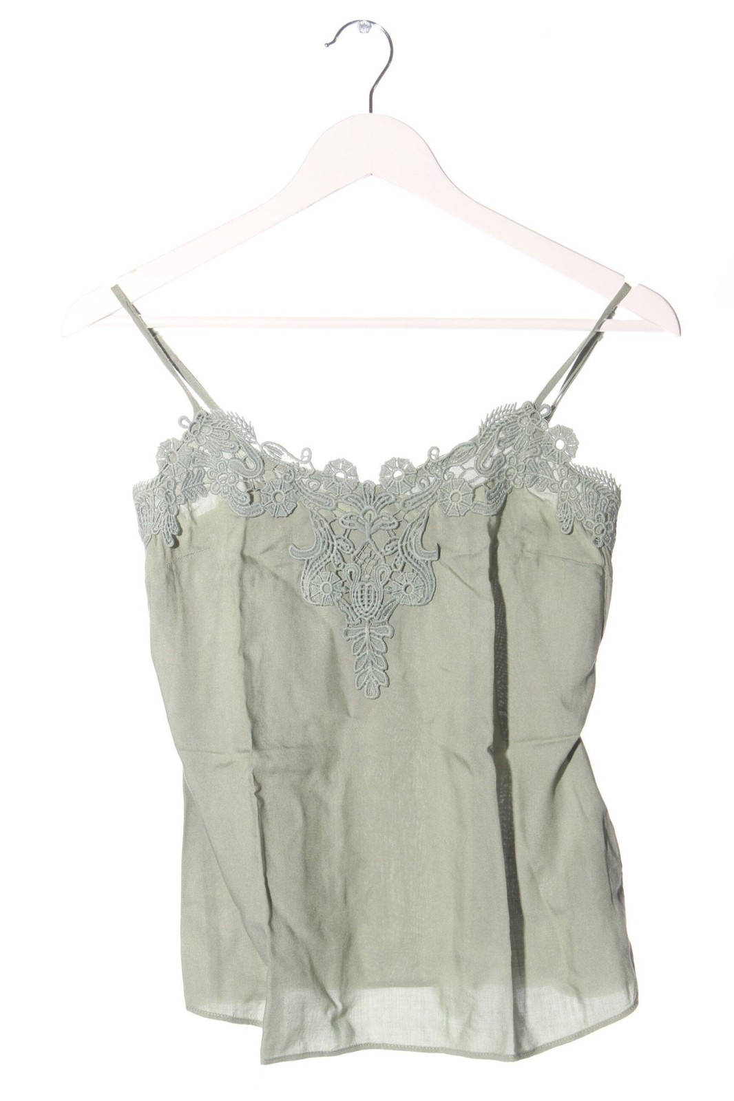 OASIS Spaghettiträger Top Damen Gr. DE 36 khaki Casual-Look