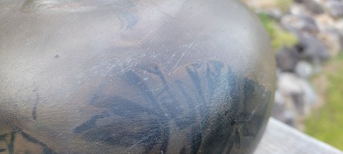 Tony Evans (1942-2009) MCM Raku Pottery Centerpiece Bowl Signed & Number 316 - Picture 11 of 15