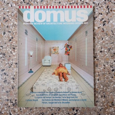 DOMUS 634 1982 Alessandro Mendini Gabetti Isola Gerusalemme Muro Del Pianto