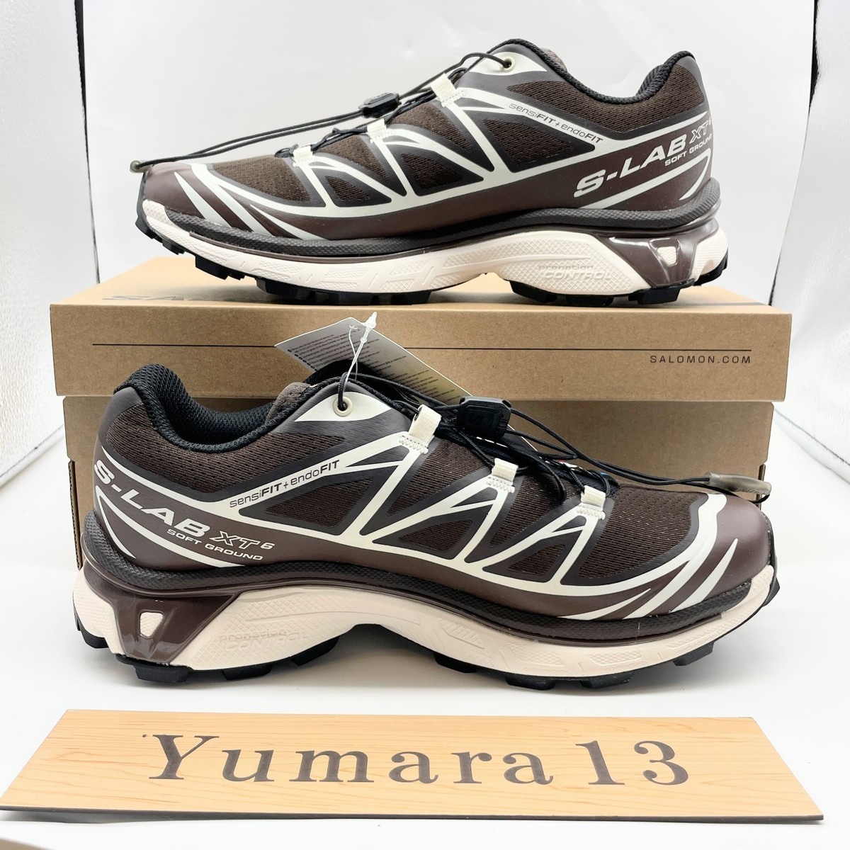 Salomon XT-6 Black Coffee French Roast Vanilla Ice L47866100 Men's