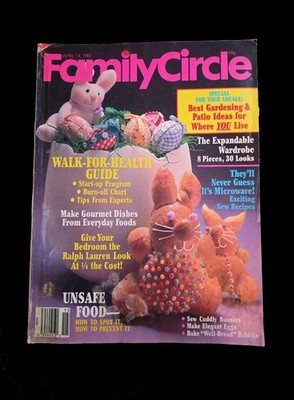 Family Circle Apr 14 1987 Gardening And Patio Ideas; Easter Ideas       ID:30494