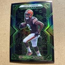 2022 Panini Obsidian Electric Etch Green /50 Amari Cooper #27