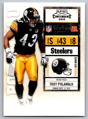Troy Polamalu #79 2010 Playoff Contenders card