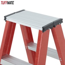 Fibreglass Step Ladder 7 Step 2m Open Height Electrician Non Conductive