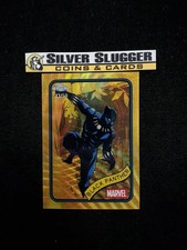 2025 Black Panther Topps Chrome Marvel Gold Wave Refractor /50 #136