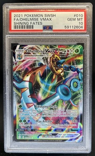 2021 Pokemon SWSH Shining Fates Dhelmise VMAX #010/072 PSA 10 GEM MINT