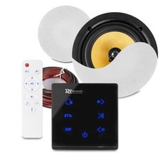 PowerLine A50B Home Bluetooth Ceiling Speaker System with Wall Amp - 2x KVCS8
