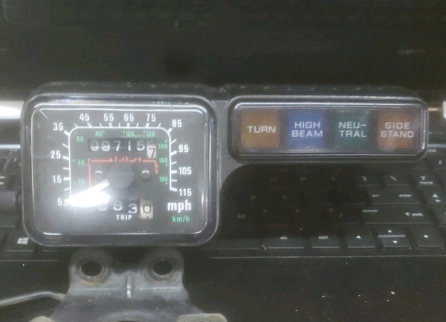 ✅ Velocímetro Honda XR650L XR 650L 2000 9715 millas indicado. Foto 2 de 4