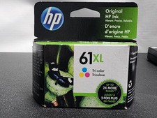 Genuine HP 61 XL Tri-Color Ink Cartridge CH564WA Deskjet Envy Exp March 2022