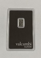 1 gram Platinum Bar Valcambi .9995 Fine - Sealed in Assay 3730.86 per troy oz