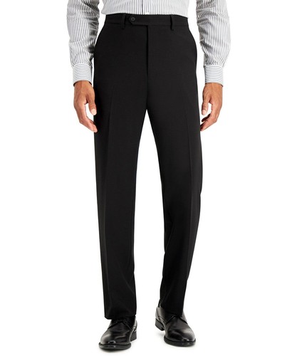 Nautica Mens Modern fit 2 Piece Suit 54 R / 48 Waist Black Solid Stretch - Picture 8 of 8
