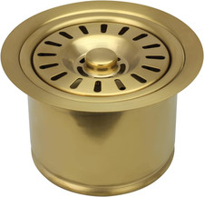 Brass Gold Finish Garbage Disposal Flange Stopper for 3.5" Sink Drains
