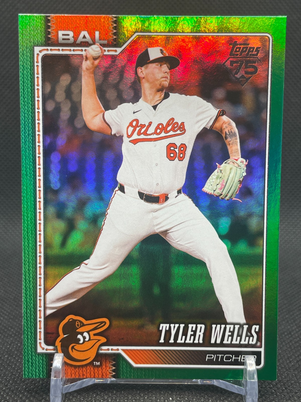 2026 Topps Series 2 Tyler Wells #478 Green Holo Foil /99