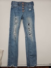 ABERCROMBIE KIDS HIGH RISE JEANS SIZE 9/10 SLIM