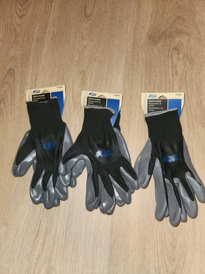 #ad #ad Blue Hawk L XL Gray Nitrile dipped Polyester 3 Pairs of gloves. Free Shipping $21.95