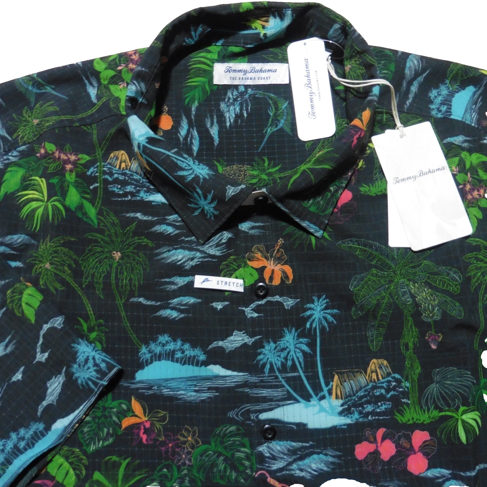 TOMMY BAHAMA SHIRT Mens 4XLB 4XL BIG & TALL HAWAIIAN COAST NEON SHORES STRETCH
Opens in a new window