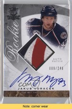 2008-09 Upper Deck The Cup Rookie 9/249 Jakub Voracek #92 Auto READ 2a8