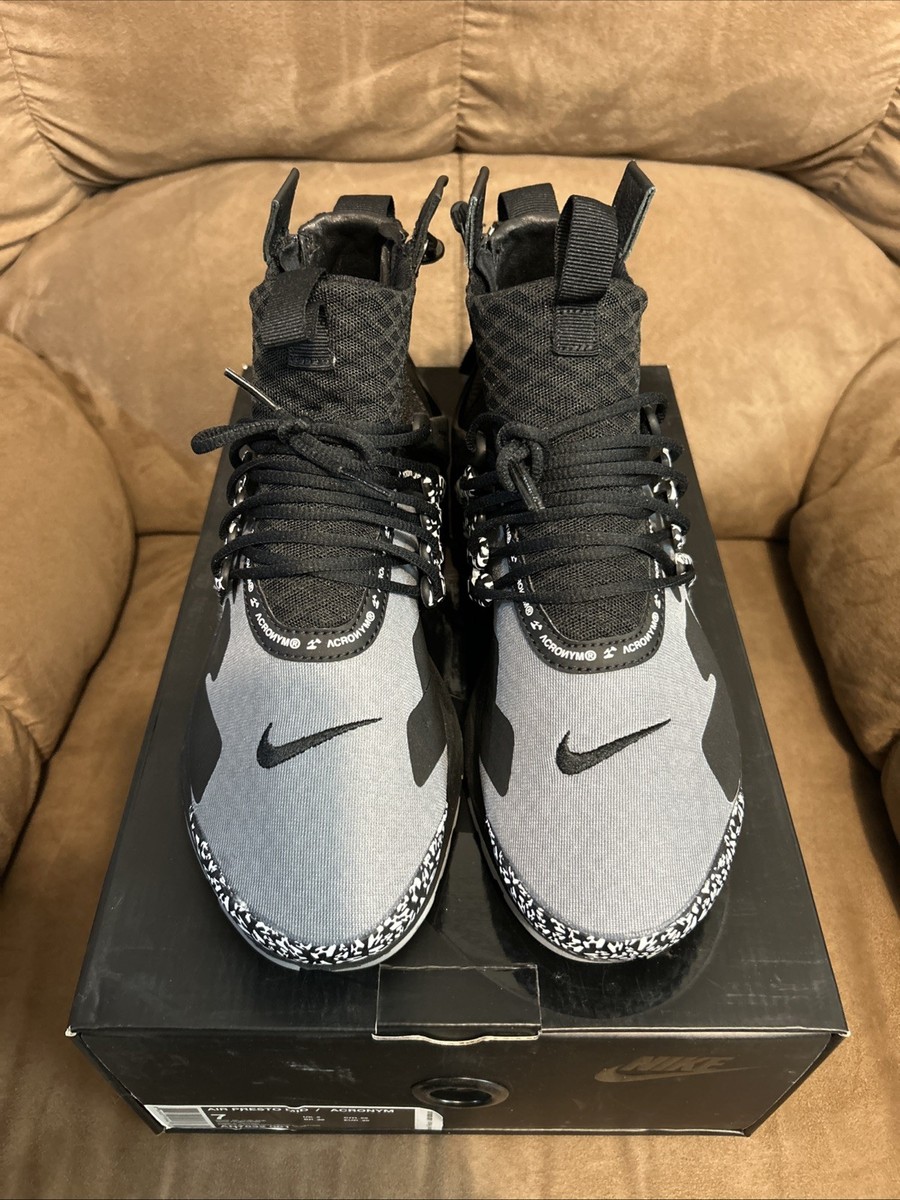 正規 中古 ACRONYM × Nike Air Presto Mid S Size 7 - Acronym x Nike Air Presto Mid Cool Grey 888407199462| eBay