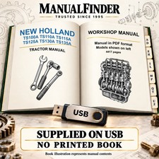 New Holland TS100A TS110A TS115A TS125A TS130A TS135A Workshop Manual on USB