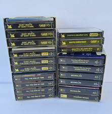 Lot of 19 Cassette Tapes Readers Digest Collections Wall Mount Holders Booklets