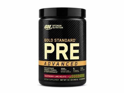 Optimum Nutrition Gold Standard Pre Advanced Raspberry Lime Mojito 20 Servings