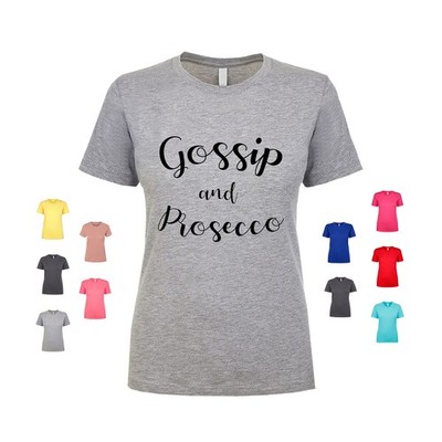 Gossip And Prosecco socializing news wine fun friends Women's T Shirt
