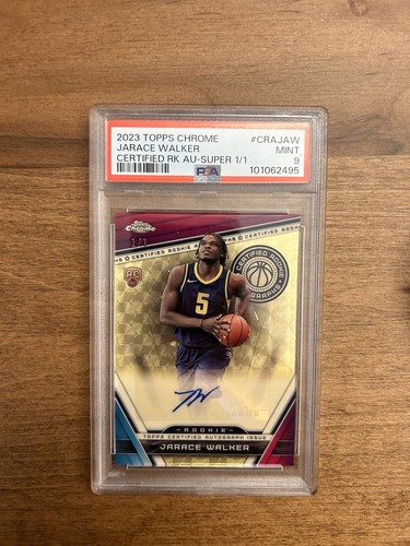 2023 Topps Chrome Superfractor 1/1 Jarace Walker Certified Rookie Auto PSA 9